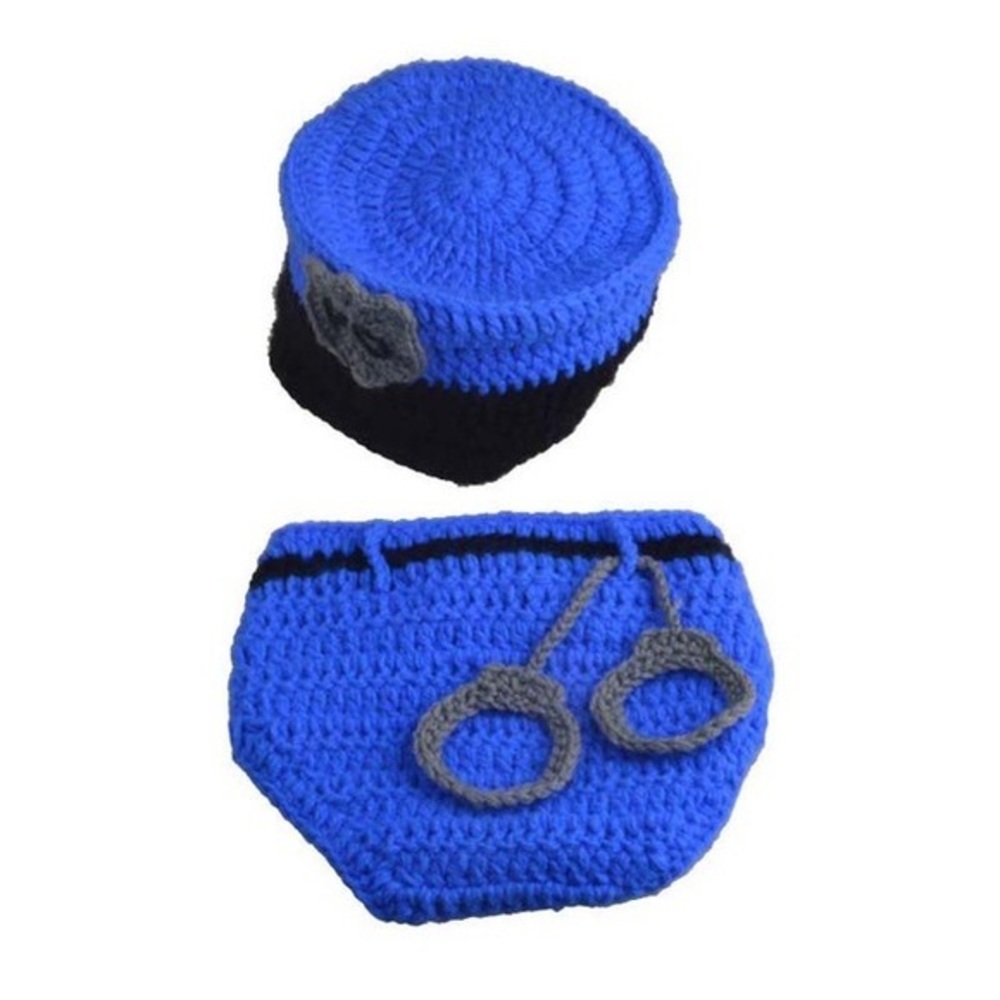 Police baby newborn photography props - Picture 3 of 6